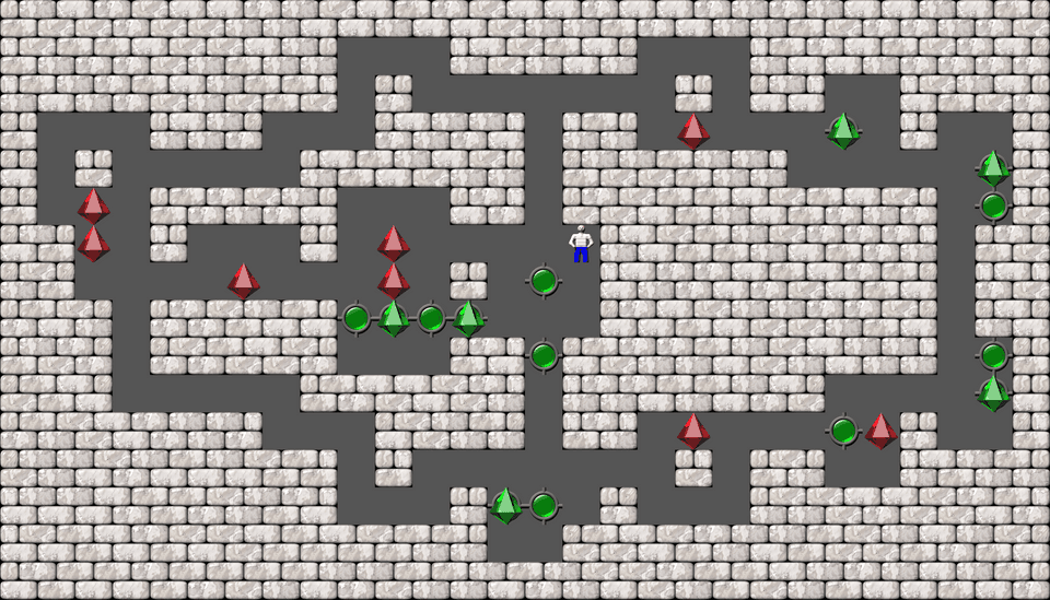 Sokoban Bugs550 collection level 59